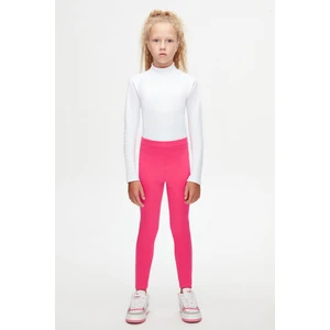 Fuşya Basic Kız Çocuk Kışlık Tayt