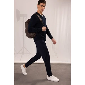 Tailored Fit Normal Kesim Düz Paça Her Yöne Esneyen Yazlık Kumaş Pantolon C7508AX24AU