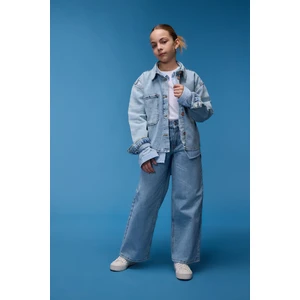 Kız Çocuk Wide Leg Geniş Paça Jean Pantolon D7093A825SM