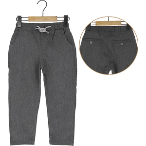 Erkek Çocuk Okul Pantolonu Gabardin Beli Lastikli Ipli