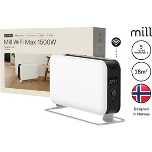 Elektrikli Taşınabilir Panel Isıtıcı Wi-Fi Bağlantılı 1500W