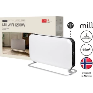 Elektrikli Taşınabilir Panel Isıtıcı Wi-Fi Bağlantılı 1200W