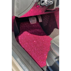 Paspas Takımı Pullu Fuşya Pullu Deri