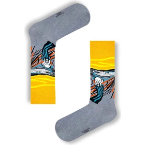 Carnaval Socks Çığlık Art Desenli Renkli Çorap