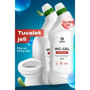 Wc-Gel Professional Ağır Kirler Için Klozet Temizlik Ürünü Set 750ML X2