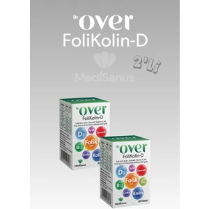 2 Li Folikolin-D Folik Asit, Kolin, Zencefil, Vit D, B6, B12, Iyot Ve Çinko Içeren Gıda Takviyesi