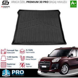 Fiat Doblo Geniş Aile 3D Pro Bagaj Havuzu 2010-2022