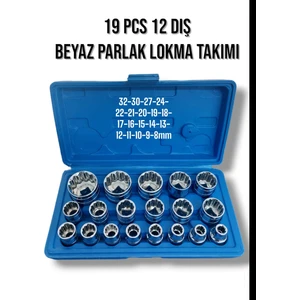 Ekinler El Aletleri 1/2 12 Köşe Yıldız Lokma Seti 19 Parça Çantalı