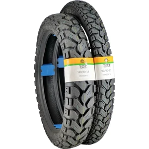 TDT Tyres TDT Tyres KLX250 Lastik Takımı 120/80-18 ve 90/90-21 Tl (Tubeless - Dubleks) Lastik Takımı