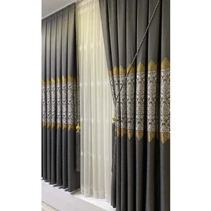 UFUK PERDE PANO FON DAMAX ANTRASİT-GRİ ( TEK KANAT)