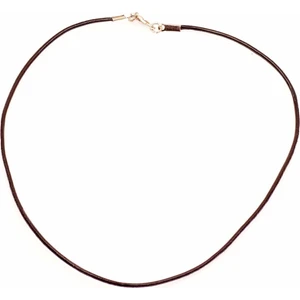 Deri Kolye Ipi ( 45 cm ) Siyah