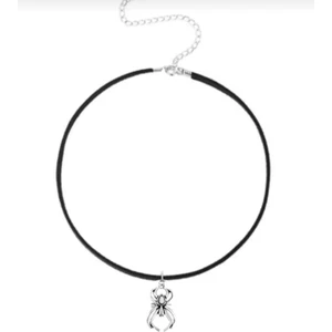 Örümcek Deri Ip Choker Kolye, Kadın Kolye