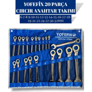 Ekinler El Aletleri Cırcır Kombine Anahtar Takımı 22 Parça (Bez Çanta)