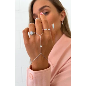 Inci Detaylı Şahmeran Bileklik, Kadın Bileklik Gümüş Kaplama