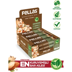 Dört Tohumlu Kuruyemiş Bar 30 gr x 12 Adet