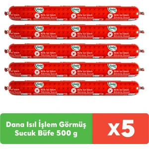 Dana Isıl İşlem Görmüş Sucuk Büfe 500 g x 5 adet