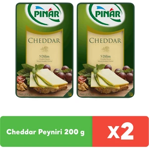 Cheddar Dilimli Peynir 200 G x 2 Adet