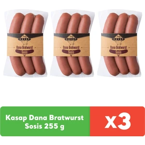 Kasap Dana Bratwurst Sosis 255 g x 3 adet
