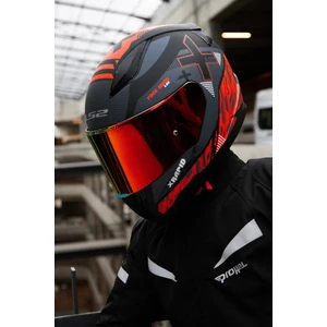 Rapıd 2 Xtreet Mat Siyah-Kırmızı Kask