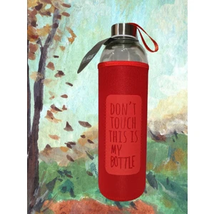 Hikmetlirenk Sağlıklı My Bottle Kılıflı Cam Matara Cam Matara 1 Lt