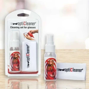 Gözlük Temizleme Sprey Seti 30 ml Sprey ve Microfiber Bez