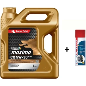 Petrol Ofisi Maxima Cx 5W-30 Dpf Partiküllü Tam Sentetik Motor Yağı (2024) 4l & Fren Balata Temızleme Sprey 500ML