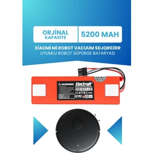 Xiaomi Mi Robot Vacuum Sdjqr02rr Uyumlu Batarya (ORJİNAL KAPASİTE) 5200mah Kutulu Robot Süpürge Pili