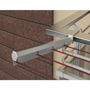 Kare Küpeşte ve Balkon Korkuluk Için Alüminyum Çamaşır Kurutma Askısı