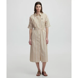 Çizgi Desen Poplin Elbise IS1250002183003