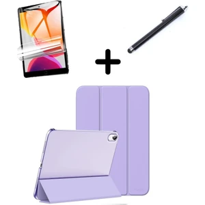 Apple iPad Pro 11 1. 2. 3. 4. Nesil Kılıf Set Pu Deri Smart Tablet Kilifi Ekran Koruyucu + Kalem