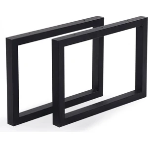 Cvtdesign Bank Ayağı Bench Puf Orta Sehpa Ayakları 2 Adet 35 cm Siyah Metal Ayak