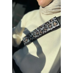 Leopar Taşlı Kemer Konforu