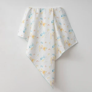 Baby Mammas Çok Amaçlı Bebek Müslin Örtü Yenidoğan Battaniye Desenli 80X90CM