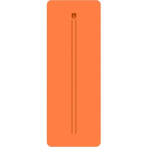 Çift Çizgi Tasarımlı 5mm Kauçuk Yoga Mat Pilates Mat Turuncu