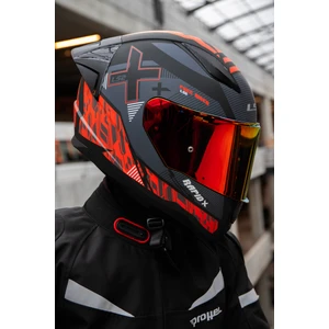 Rapıd 2 Race Xtreet Mat Siyah-Kırmızı Kask