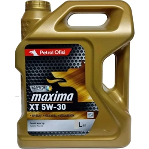 Petrol Ofisi Maxima Xt 5W-30 Motor Yağı 4 Litre 2024 Üretim