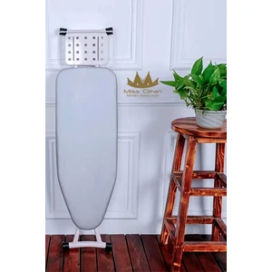 Ütü Masası Kılıfı Bezi Yanmaz Yapışmaz ( Özel Keçeli Pamuk Kumaşlı ) 50* 140 cm Ipli