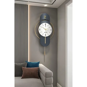 E x C L U S I V E Milano Time (Lacivert Lake) - Quartz Mekanizmalı -Metal Duvar Saati