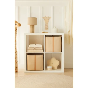 Ocean Home Textile 2'li Çocuk Odası Jüt Keten Kumaş Sepet Set 30 x 30 x 30  cm