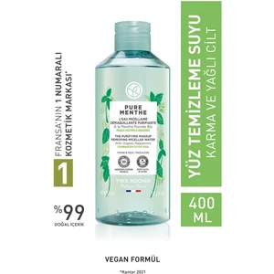 Yves Rocher KarmaYağlı Ciltler Için Pure Menthe Prebiyotik Miseler Su-400 ml