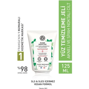Yves Rocher Akneye Eğilimli Ciltler Için Pure Menthe Peeling Etkili Prebiyotik Yüz Yıkama Jeli-125 Ml-44983