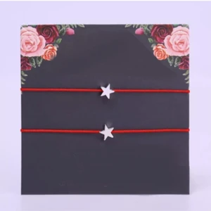 2'li Yıldız Detaylı Sevgili Arkadaşlık Best Frends Ip Bileklik