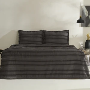 Karaca Home Arlina Bold Çift Kişilik Yatak Örtüsü Takımı Antrasit