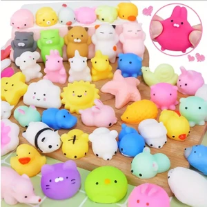 Ct Toys (3 Adet) Kawaii Süper Yumuşak Süper Esnek Squishy Hayvan Figürler, Sukuşi Oyuncak
