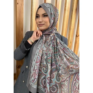 Hanzade Eşarp Etnik Desen Soft Şal