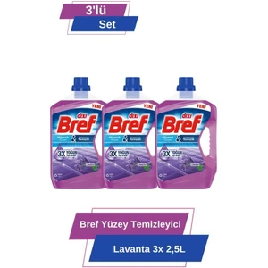 Yüzey Temizleyici Lavanta 3x 2.5 lt 3'lü Set
