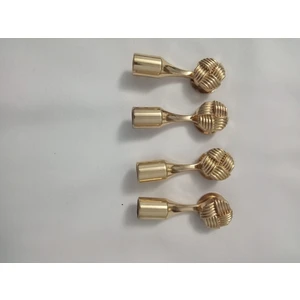 Hobi Durağı 4 Adet Gold Metal Düğüm Model Montelemeli Çanta Sapı Kovanı