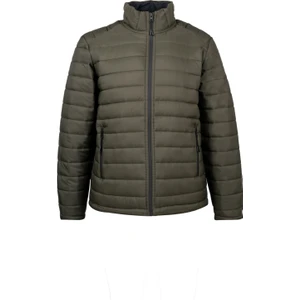 Haki Regular Fit Hakim Yaka Şişme Mont