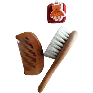 Keçi Kılı Bebek Saç Fırçası