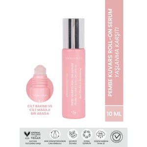 Pembe Kuvars Roll On Antioksidan Yüz Masaj Serumu 10 ml